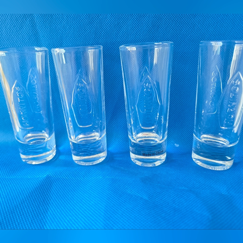 Hornitos Tequila Limited Edition Tall Clear Shot Glasses (Set Of 4)